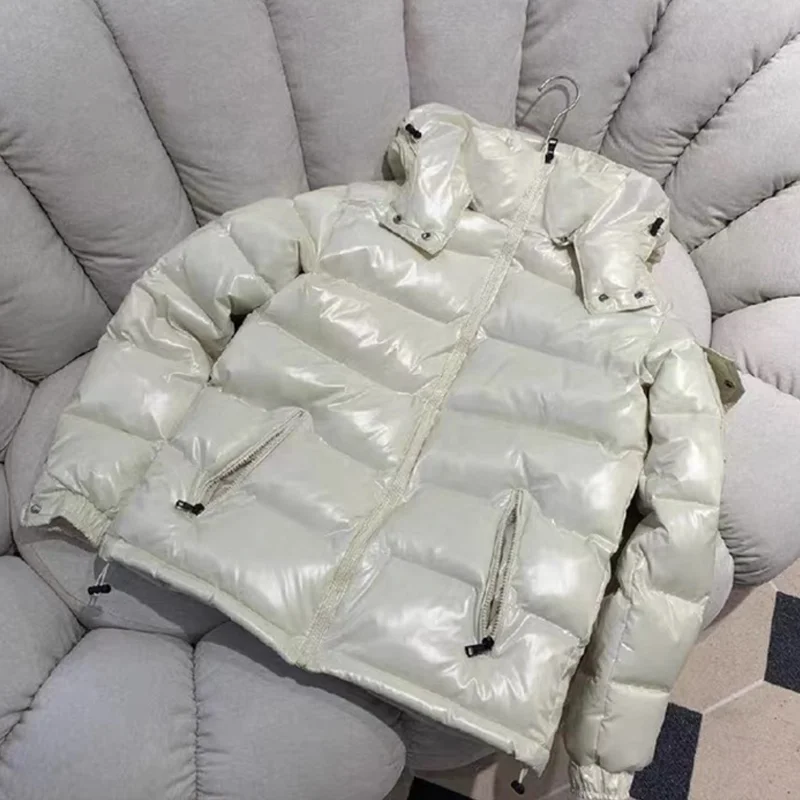 

Trendy detachable hat couple's same style cotton jacket winter new simple and thick warm solid color cotton jacket