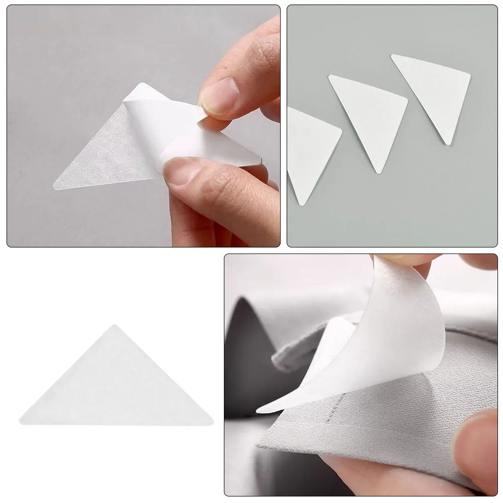 50 Uds. Pegatinas adhesivas para cuello de camisa, vestido, camisa, traje, uniforme, inserto, accesorio para traje de hombre, soportes para Collar