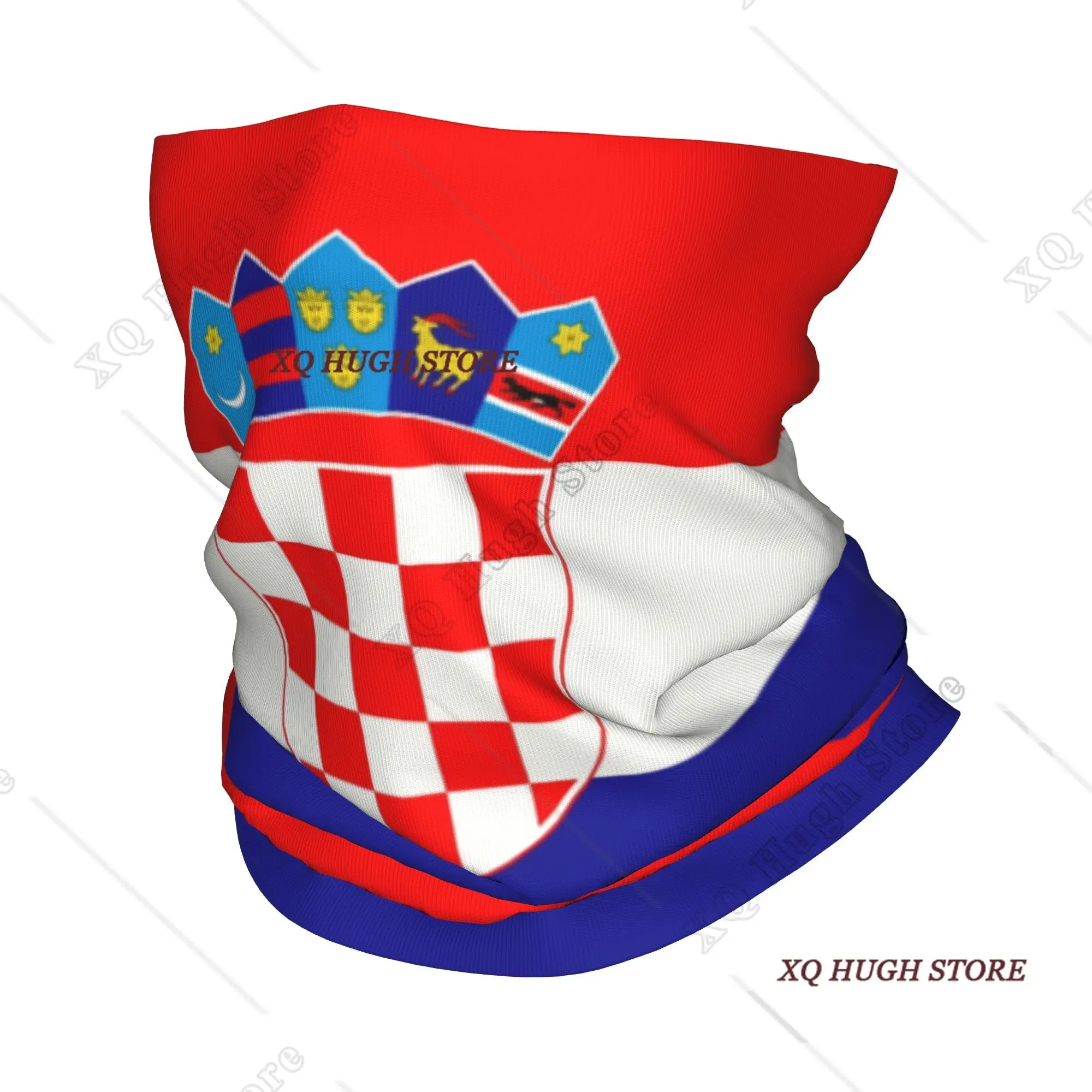 

Custom Flag of Croatia Bandana Neck Gaiter for Ski Running Men Women Wrap Scarf Balaclava Warmer