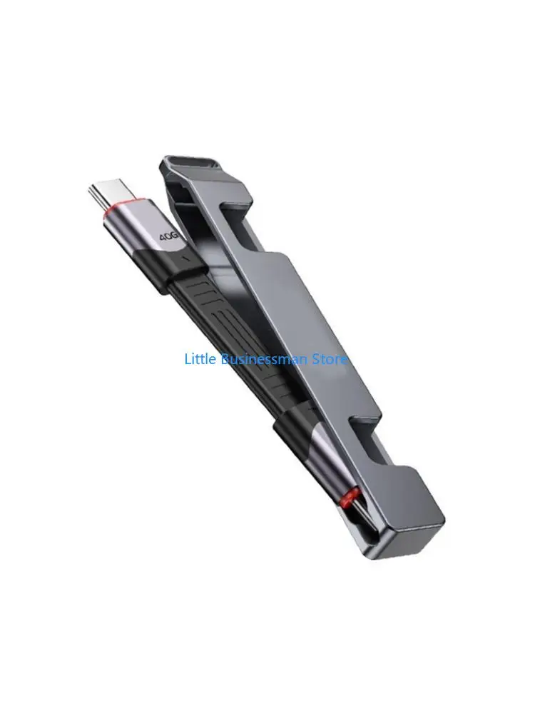 Small Charging Cable with Metal Housing and Carry Hole for Commute Power Access and Data Transfer on the Move Daily M76A