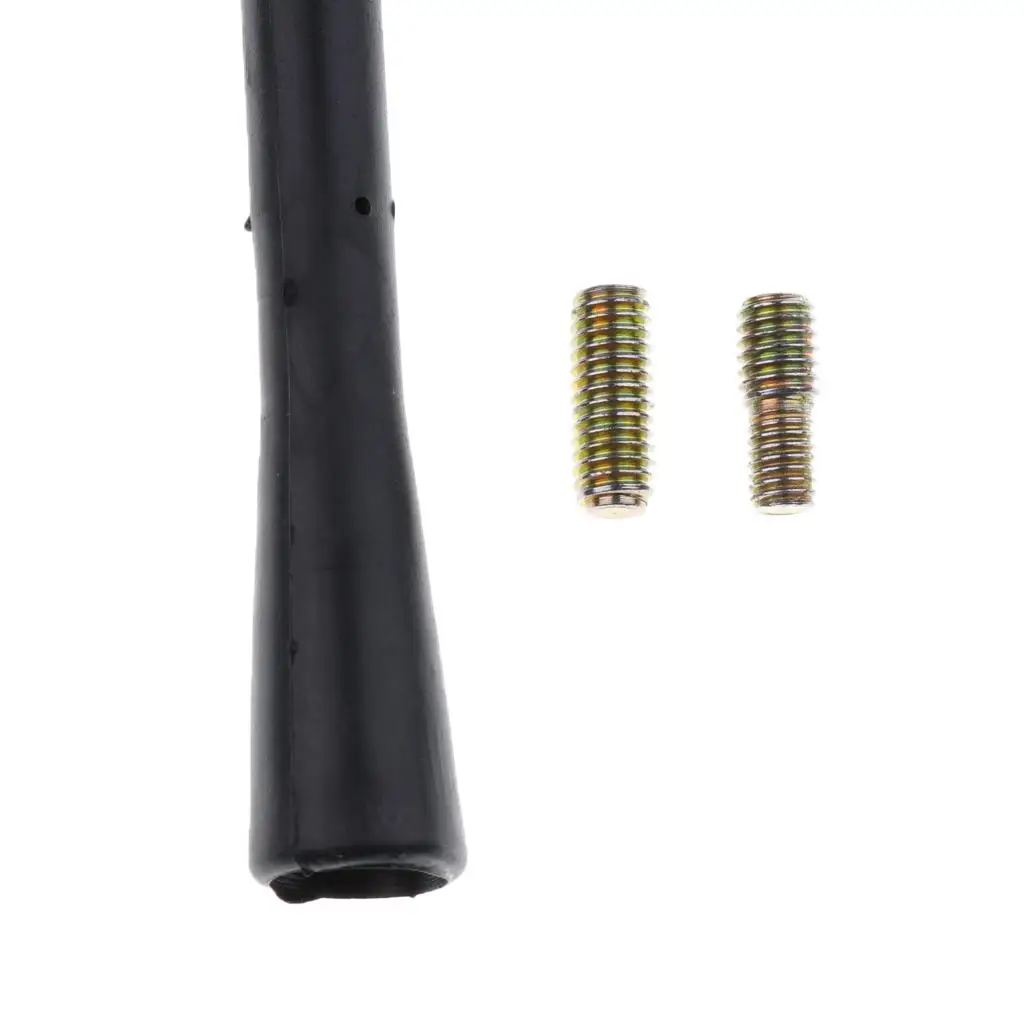 Radio AM FM Aerial Antenna 9 Inch Car Roof Stubby Mast Screw Thread Rubber Whip Replacement for Vehicle