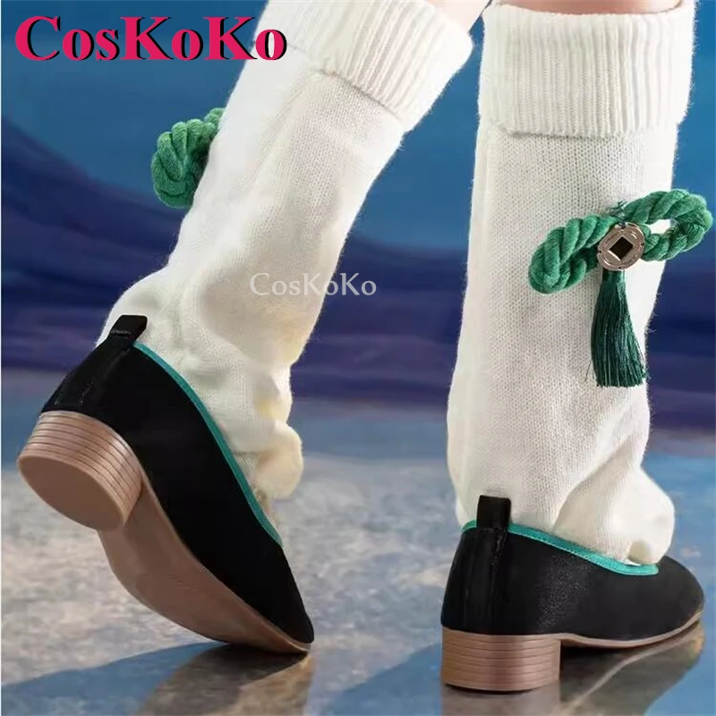 Coskoko Huohuo Schoenen Cosplay Game Honkai: Star Rail Mode Comfortabele Platte Schoenen Halloween Party Rollenspel Accessoires