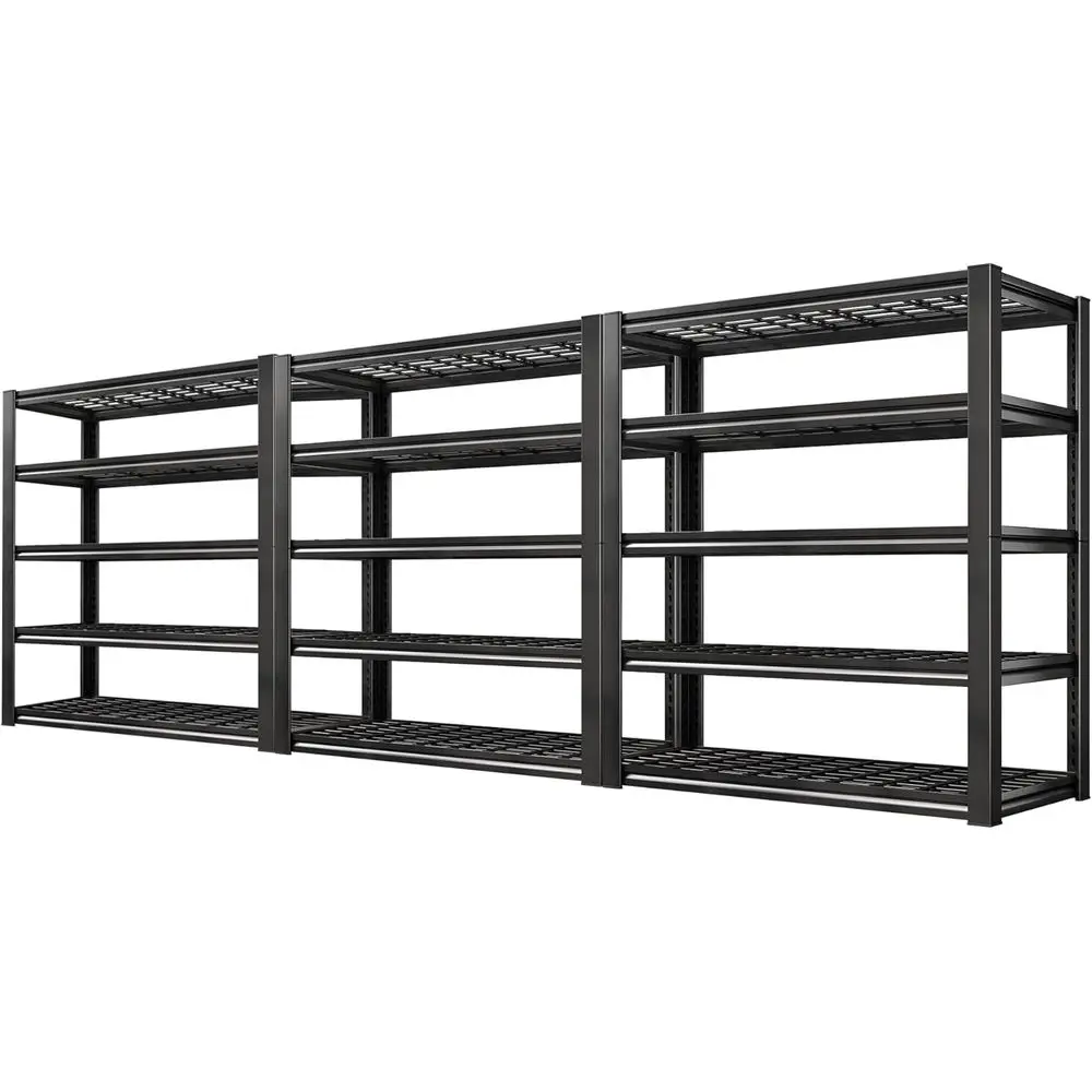 

Industrial-Grade Adjustable Metal Shelving, 3000 lbs Capacity, 36x16x72, 3 Units, for Garage, Warehouse, Pantry