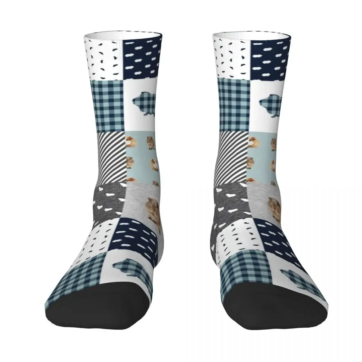 Guinea Pig Print Socks Animal Plaid Retro Stockings Autumn Non-Slip Women  Medium Soft Graphic Outdoor 