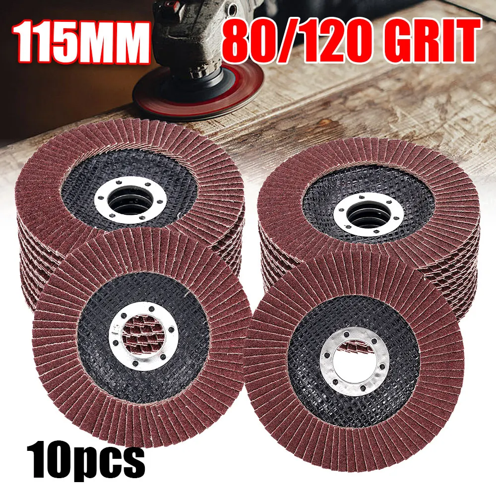 4.5인치 플랩 디스크 40-120 그릿 연마 디스크 4 1/2 다양한 샌딩 연마 휠 알루미늄 산화물 연마 휠