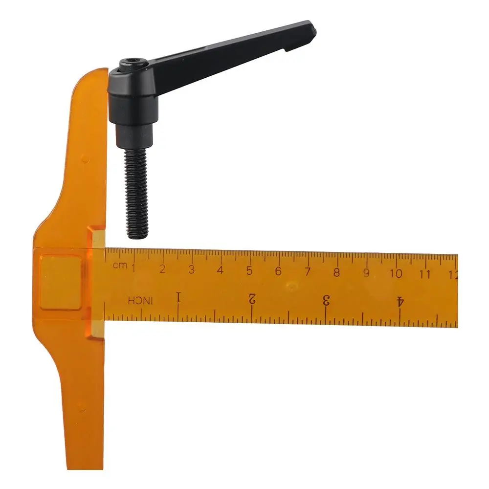 2pcs M8*32 M8 X 32mm Thread Handle Alloy Steel Black Push Button Ratchet Adjustable Adjustable Clamping Lever Lathe Machine
