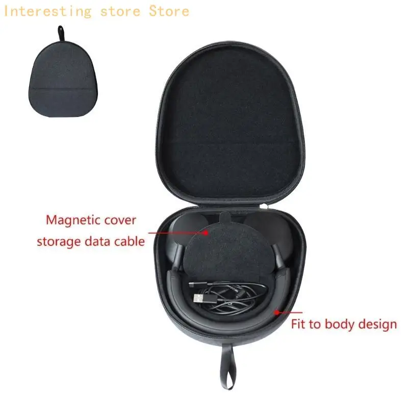 Kopfhörer-Aufbewahrungstasche für WH1000XM5 Headsets, Tragetasche, inneres Kabelmanagement 55KC – Detail 4