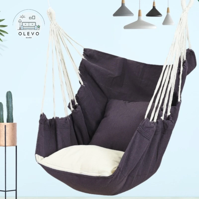 OLEVO Indoor Hammock Swing Rocking Camping Chair Children's Cradle Lazy Strap Swing Hanging Chair Outdoors Equipment Hamacas