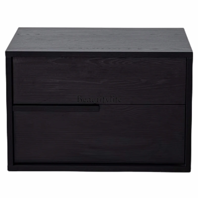 Modern simple bedside table Italian minimalist storage drawer storage cabinet