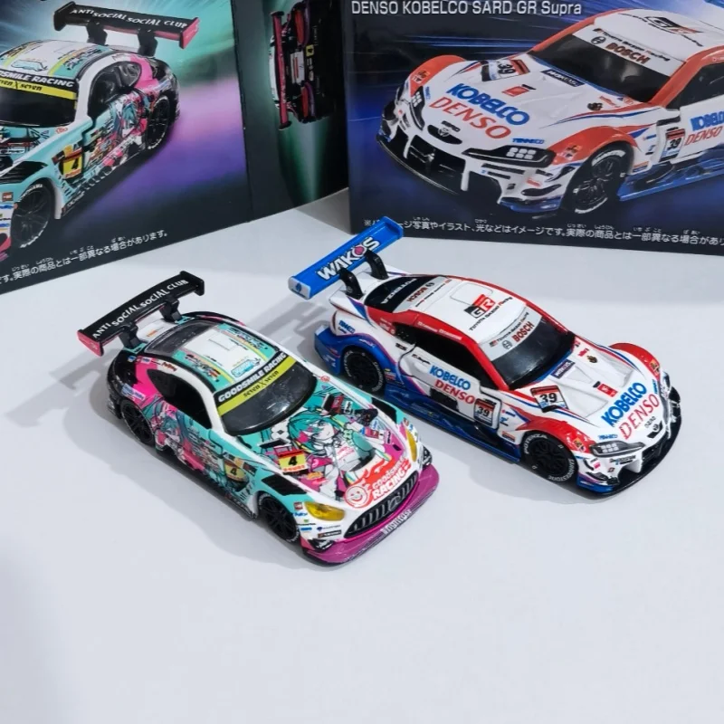 トミーアロイカー初音ミクamgスバルgrスポーツカーダイキャストモデルミニレーシングカーおもちゃギフトホビーデコレーション