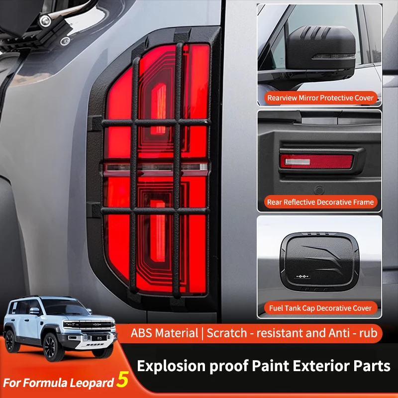 

For BYD Formula Leopard 5 2023 2024 2025 ABS Interior Kit Dashboard Console Gear Shift Panel Cover Trim Sticker Car Accessories