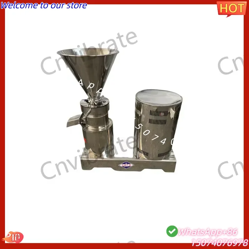 2026 VBJX Industrial Mustard Fish Cassava Bones Paste Grinder Sesame Tahini Pressing Machine Colloid Mill Almond Butter Coll