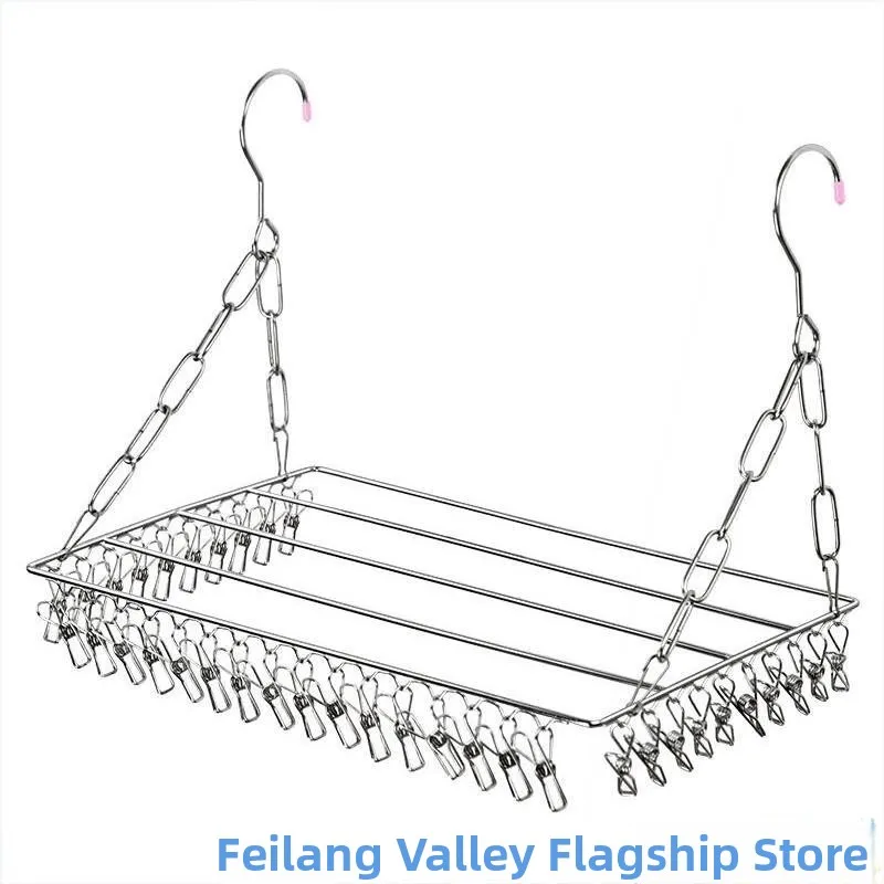

Многофункциональная сушилка для белья из нержавеющей стали с защитой от кражи, на окно, для одежды