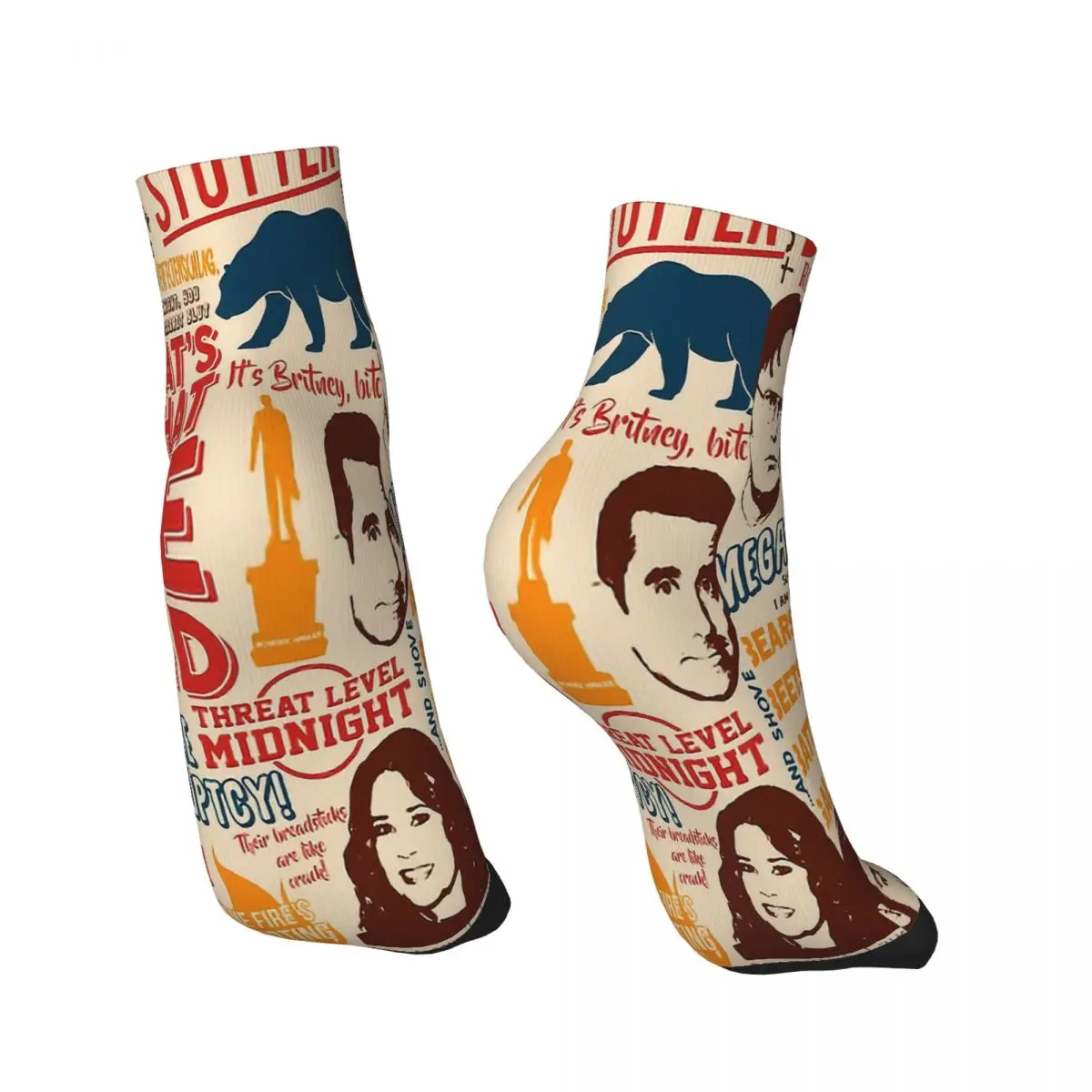 Quotes The Office Interesting Work Life Ankle Socks Male Mens Women Summer Stockings Polyester