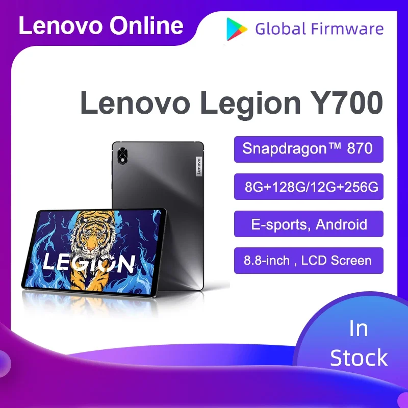 Global Firmware Lenovo  LEGION Y700 Gaming Tablet 2022 8.8inch 6550mAh 45W Charging 2560*1600 tablette android 9707F