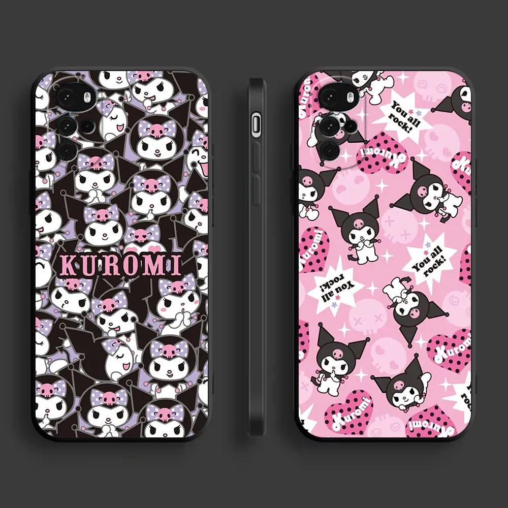 Sanrio Kuromi Phone Case for Motorola Moto G22 G30 G200 5G G32 G52 G72 G60 G60s G71 G50 G31 G51 G53 G73 TPU Soft Cover