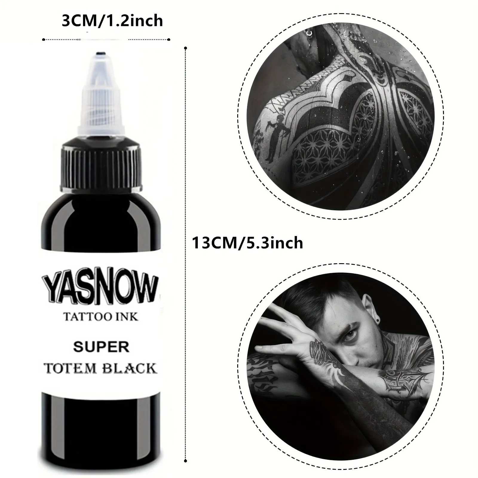 1 Bottle Tattoo Ink super Black Ink Pigment Set Kits Body Arts black Professional Beauty Permanent Makes Up Paints