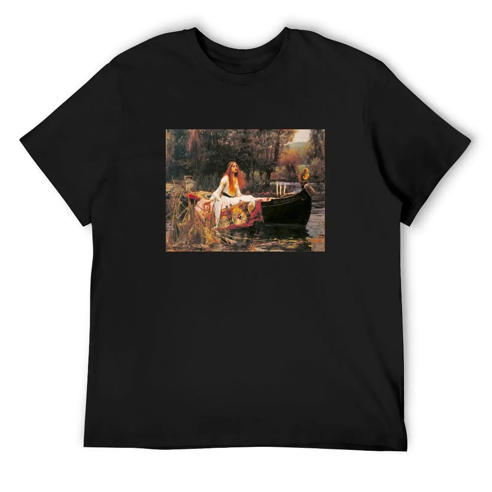 John William Waterhouse - The Lady of Shalott T-Shirt summer tops boys animal print anime figures mens workout shirts