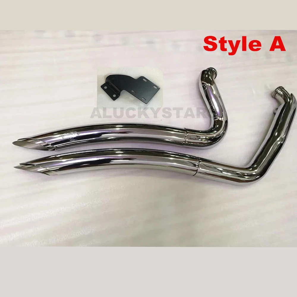 Motorcycle V&H Exhaust System Muffler Exhaust Pipe For Harley Softail Heritage Slim Breakout Fat Boy Low Rider Street Bob 18-22