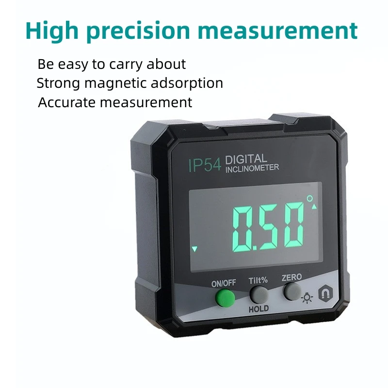 4 * 90 ° Digital Inclinometer High-precision Electronic Inclinometer Cassette Magnetic Inclinometer