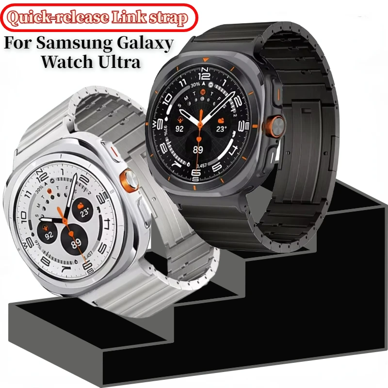 Cinturino in metallo per Samsung Galaxy Watch cinturino Ultra con cinturino a sgancio rapido per Galaxy Watch Ultra leggero Correa