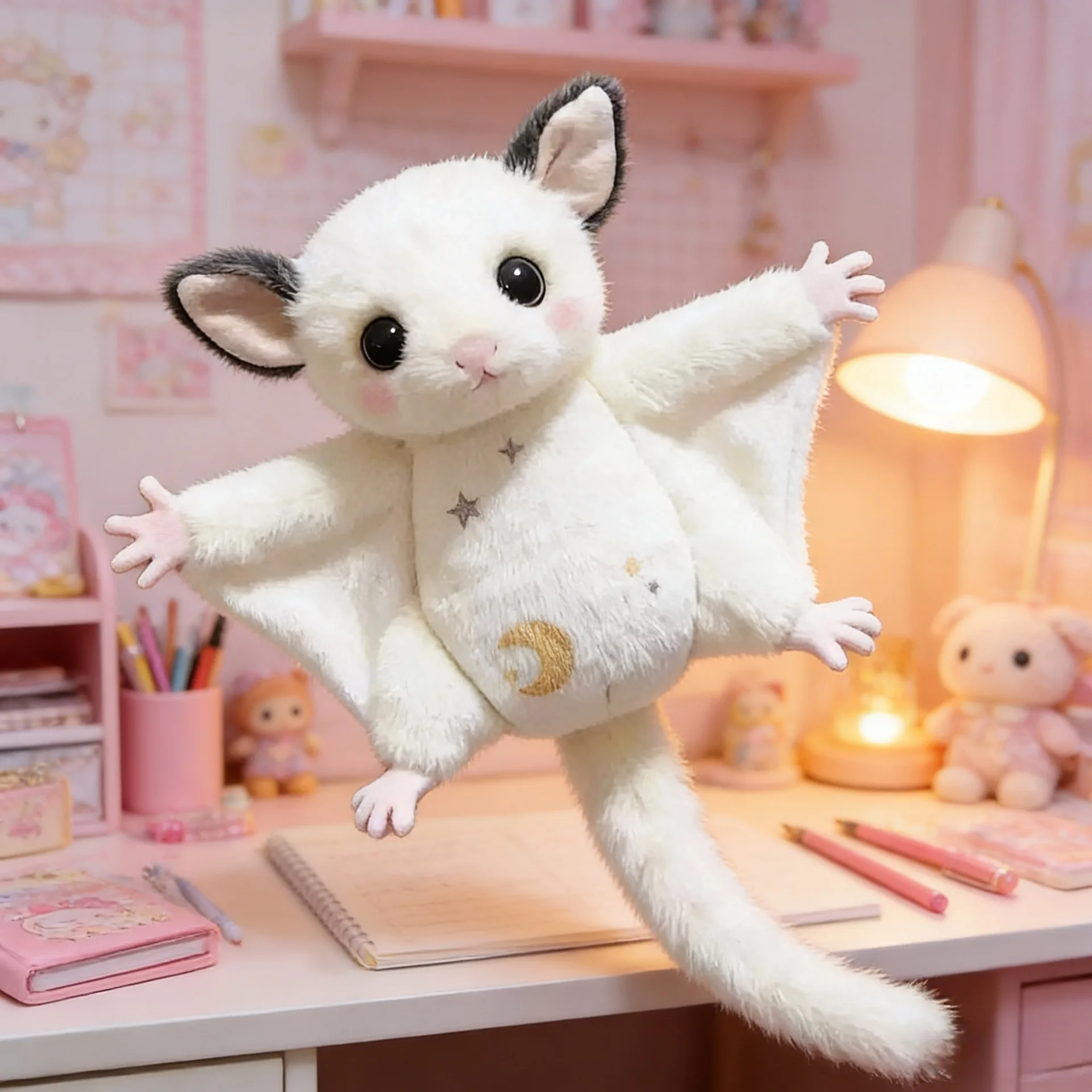 keychain squirrel Flying Mouse Plush Pendant Toy, Sugar Bag Flying Spur, Small Doll, Keychain, Backpack, Pendant, Doll Plush