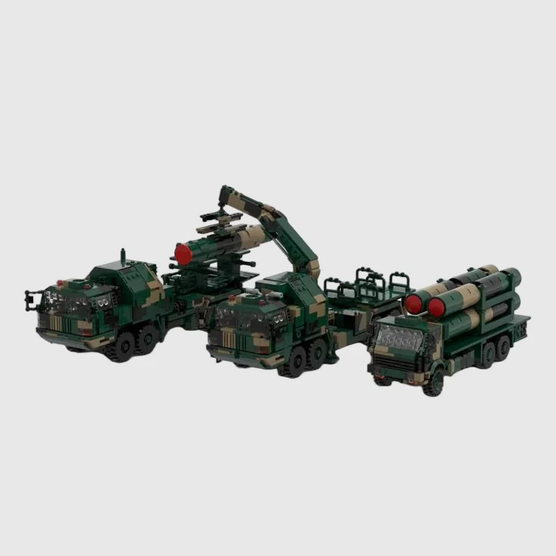 HQ-9 Support Supply Vehicles Model MOC Building Bricks War Equipment Modular Technology Gifts Holiday Assemble Children Toy Suit