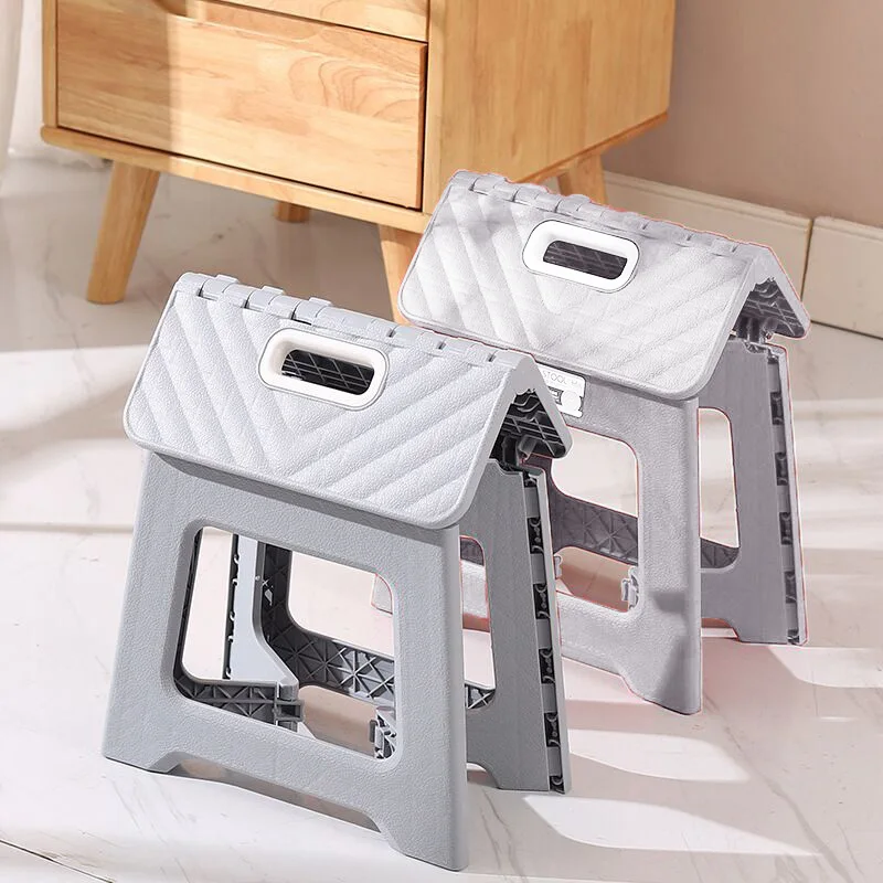 Folding stool Portable household Chair Lightweight outdoor camping small bench Space-saving and skid-resistant stool