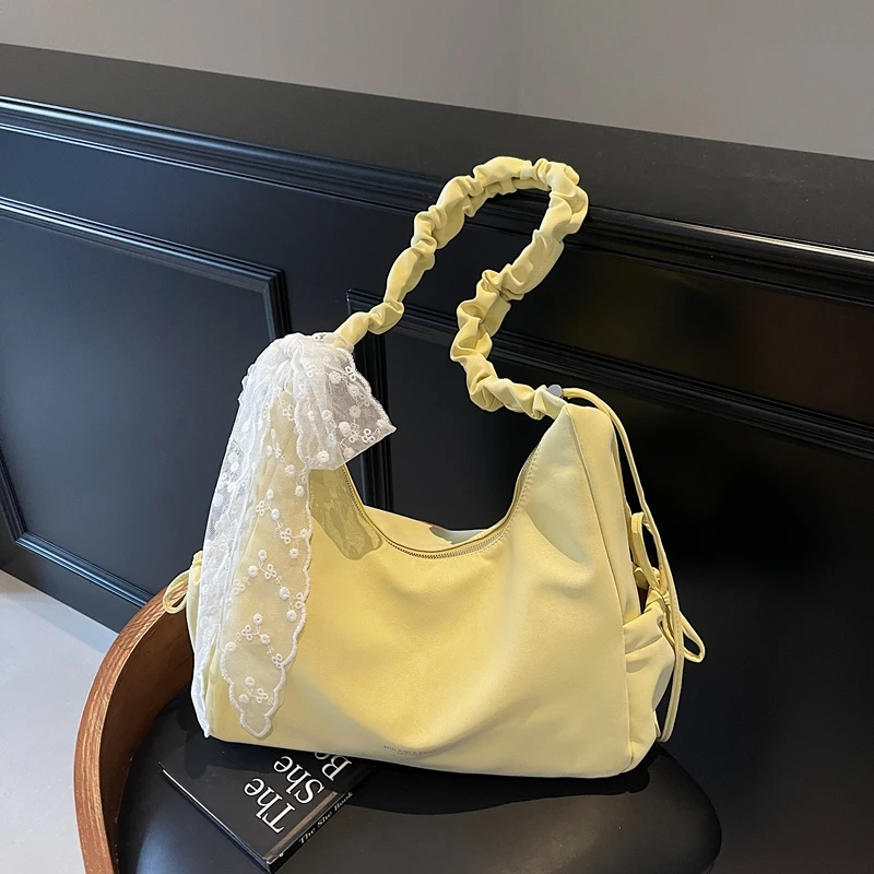 Sweet Style Sewing Thread Bag for Women, Soft PU Casual Shoulder Bags Large Capacity Crossbody Bag for Work, School & Daily