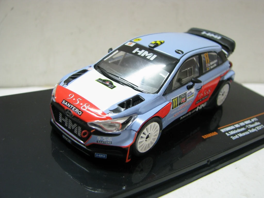 دييكاست بمقياس 1:43 IXO HYUNDAI NG I20 WRC # 11 2017 RAM660 سبيكة سيارة نموذج تحصيل لعبة هدية تذكارية عرض حلية