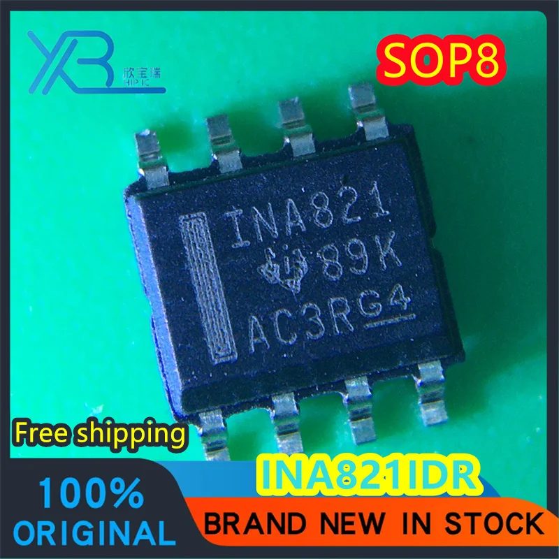 

(10/50 pieces) INA821IDR Original INA821 SOP8 Low Power Instrumentation Amplifier IC Spot delivery fast Free shipping