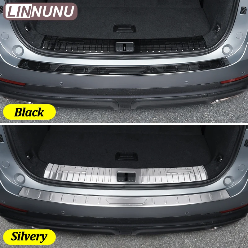 LINNUNU 2PCS Car Rear Guard Stainless Steel Material Trunk Protection Decorative Strip Cover For Chery Tiggo 9 2026 Accessories