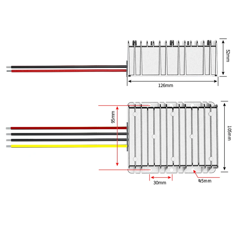 GYVRM DC DC 9-36V to 24V 35A 840W Voltage Stabilizer 24V to 24V 25A 30A 35A Boost Buck Model 24V Voltage Regulator Conventer