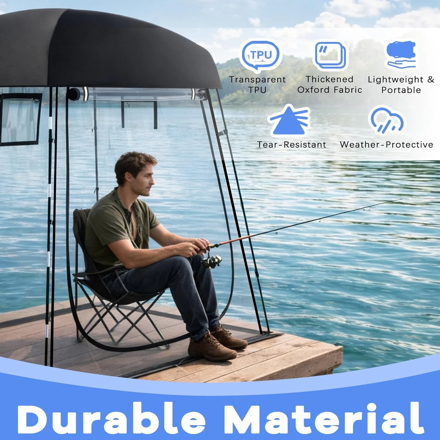Sports Tent,Waterproof Sport Tent Shelter Fits 2-4 Persons,Portable Clear Bubble Tent for Sports Watching and Outdoor Activities
