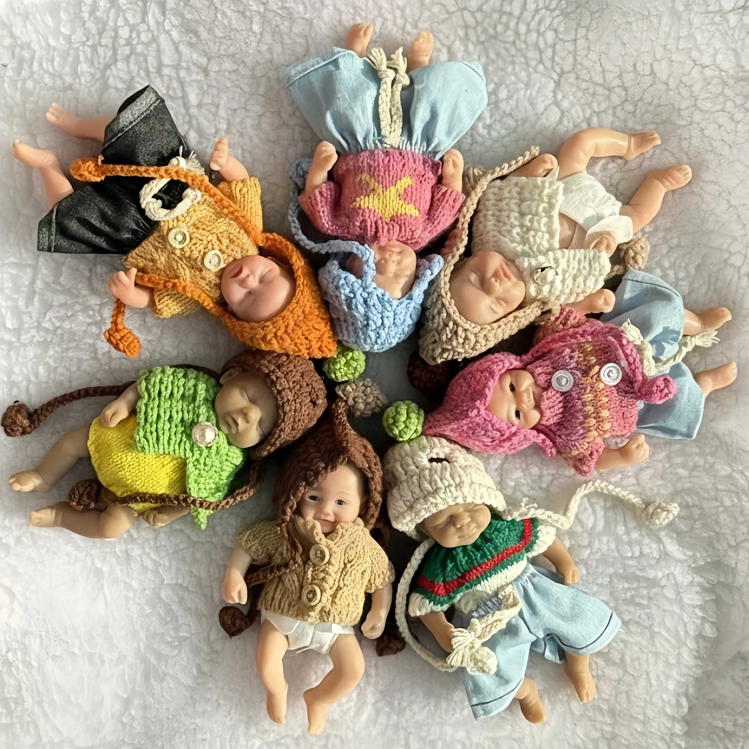 

Мини-силиконовая кукла-пальма 15 см, милая мягкая игрушка-кукла Reborn Girl с окрашенной кожей, моющееся тело, 6 стилей, мини-кукла Reborn, орнамент