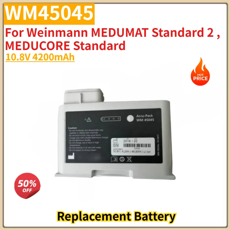 WM45045 High Quality Battery 10.8V 4200mAh for Weinmann MEDUMAT Standard 2 Replacement Battery