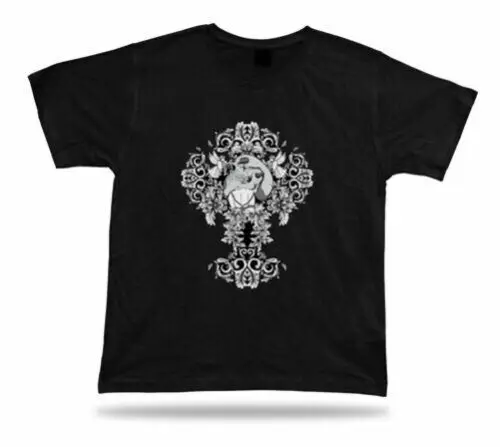 Belive Rosenkranz Blumenmuster Skelett Totenkopf Vektor cool modisch moderne T-Shirt