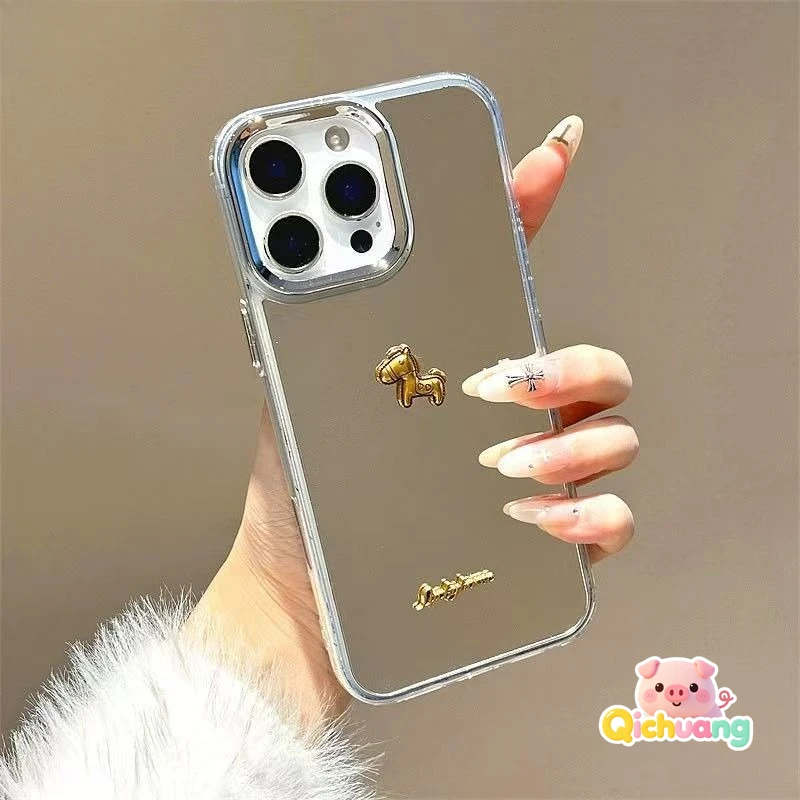 

For Infinix Hot 60 60i 50i 30i 40i Smart 10 9 8 HD Pro Plus 7 India Plus GT 30 Pro Note 50 Pro 50X 50S Case Horse Makeup Cover