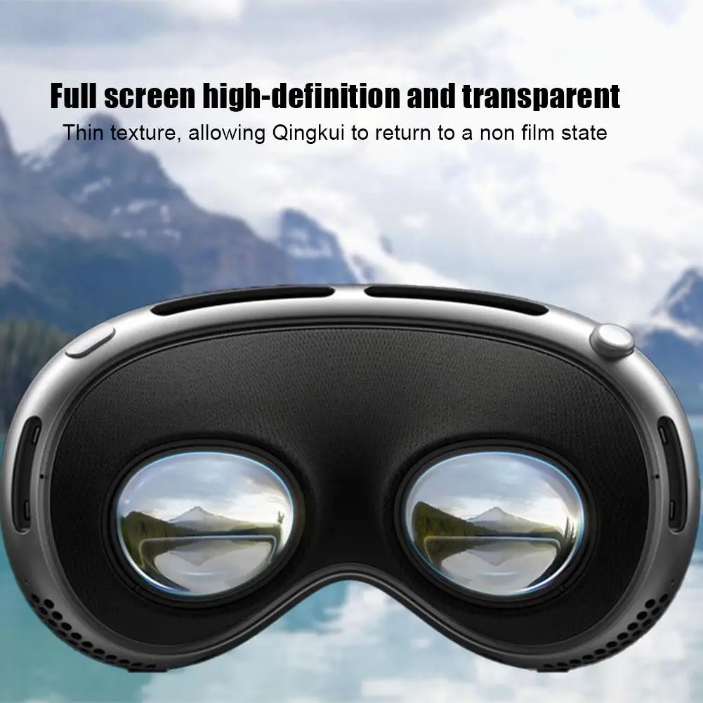 HD Hydrogel ฟิล์มกันรอยหน้าจอสําหรับ Apple Vision Pro โปร่งใสนุ่ม TPU Hydrogel ฟิล์มป้องกันความคุ้มครองเต็มรูปแบบ