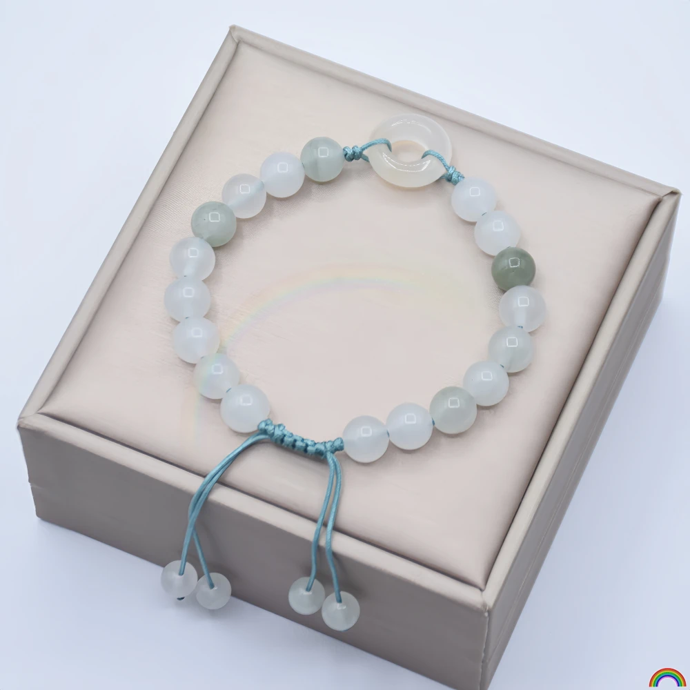 

Natural Tianshan Green Hand Bracelet Smoke Rain Condensation Green New Chinese Ancient Style Weaving Jade Bracelet Rwbuy