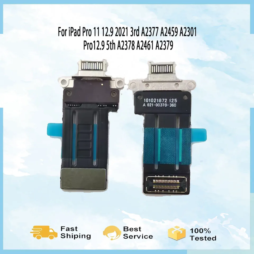 USB Charger Charging Port Connector Flex Cable for iPad Pro 11 12.9 2021 3rd A2377 A2459 A2301 Pro12.9 5th A2378 A2461 A2379