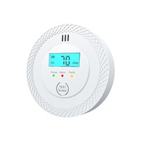 Carbon Monoxide Alarm Detector Battery Powered Smoke and Carbon Monoxide Detector Alarm LCD Display CO Detector for Home Depot