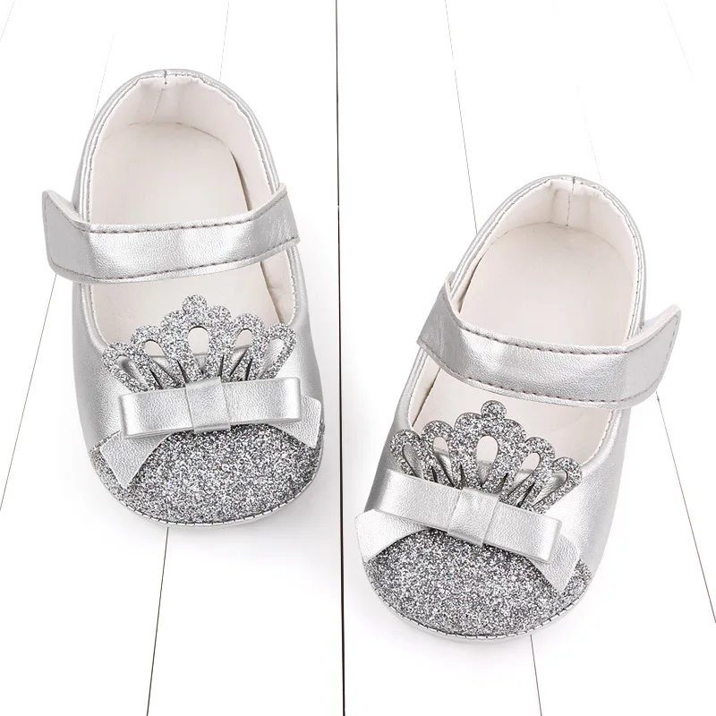 Fashion Baby Shoes2026spring New Kids Casual Shoe Simple Versatile Girls Sequined Flat Shoes Comfort Non Slip Baby First Walkers