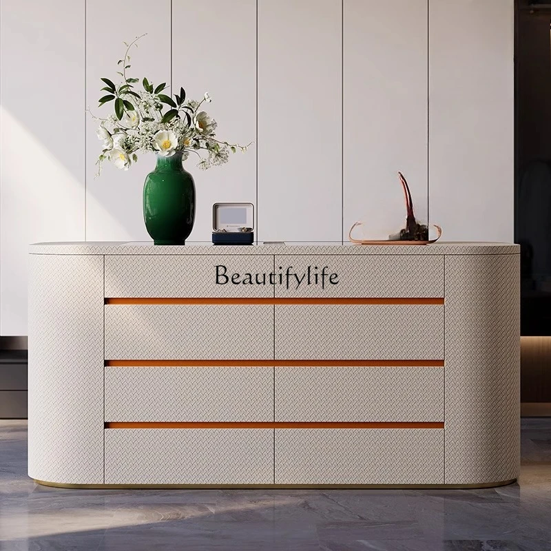 

Light luxury floor jewelry cabinet Italian high-end drawer storage cabinet