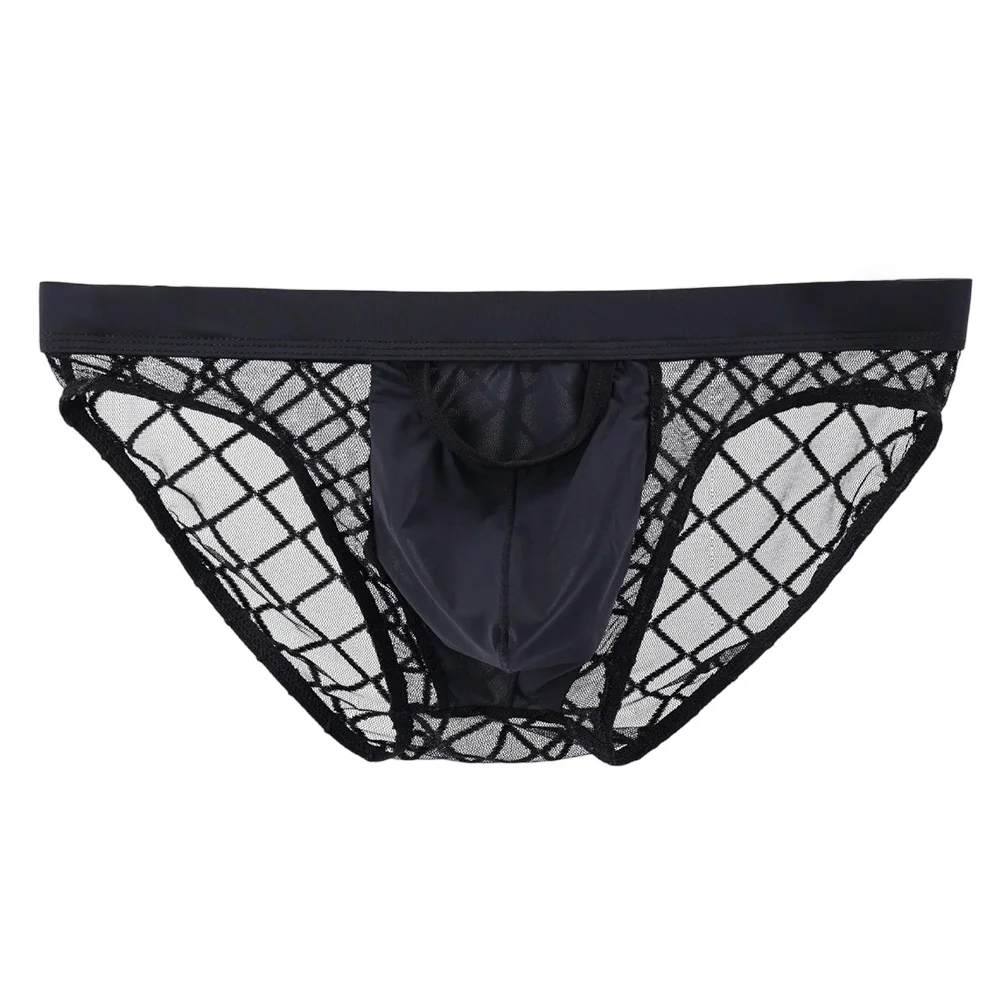 Underwear Collection Black Men Briefs Translucent Panties Breathable Material Comfortable Fit Lightweight Fabric