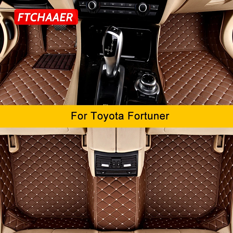 

Автомобильные коврики FTCHAAER на заказ для Toyota Fortuner, автомобильные коврики, аксессуары для ног