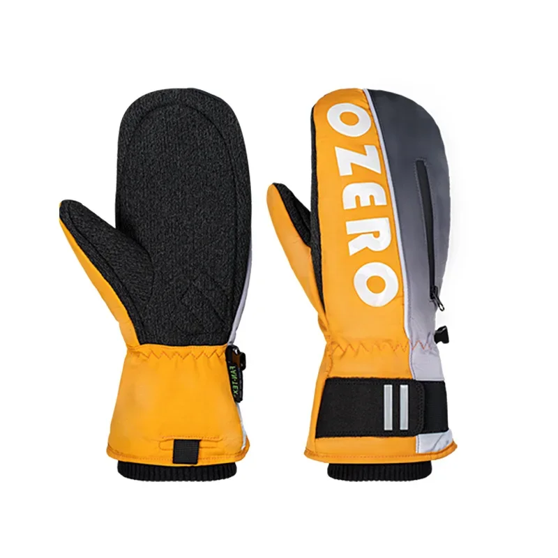 2025 Nieuwe Solide Winter Outdoor Skiën Handschoen Winddicht Warme Antislip Vrouwen Ski Handschoenen Polyester Heren Casual Volwassen Handschoen