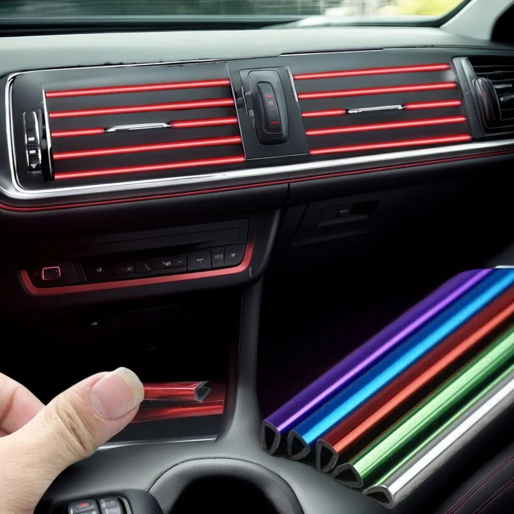 

Универсальная автомобильная накладка на вентиляционное отверстие переменного тока — гибкая U-образная крышка решетки из ПВХ без зазоров, подходящая для всех транспортных средств