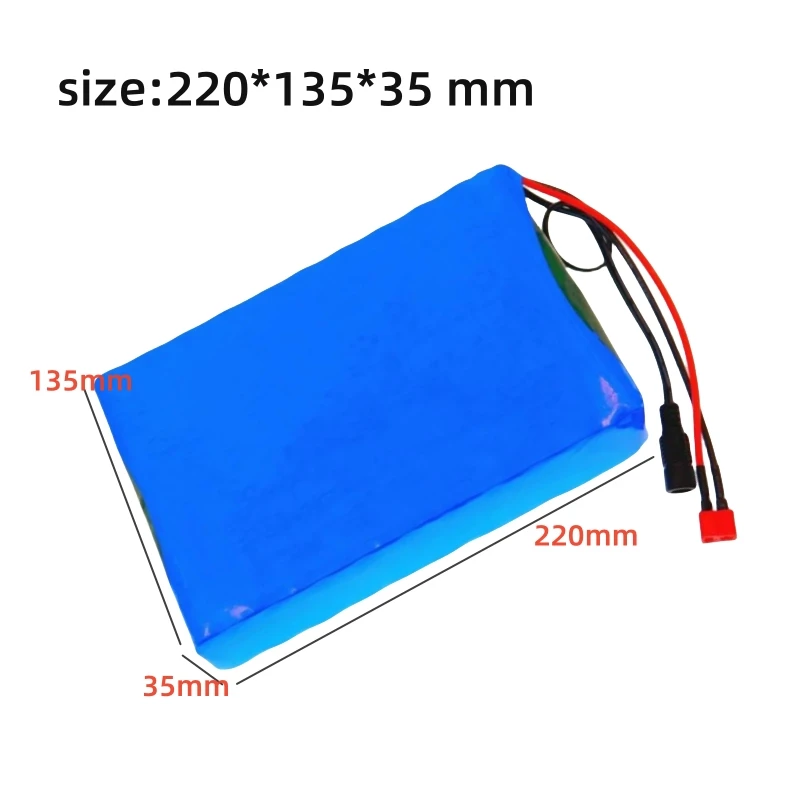 44.4V 10Ah 12S2P 18650 Lithium Battery with 20A BMS, Replacement for 300W 500W 700W Electric Mobility Scooters & E-Scooter