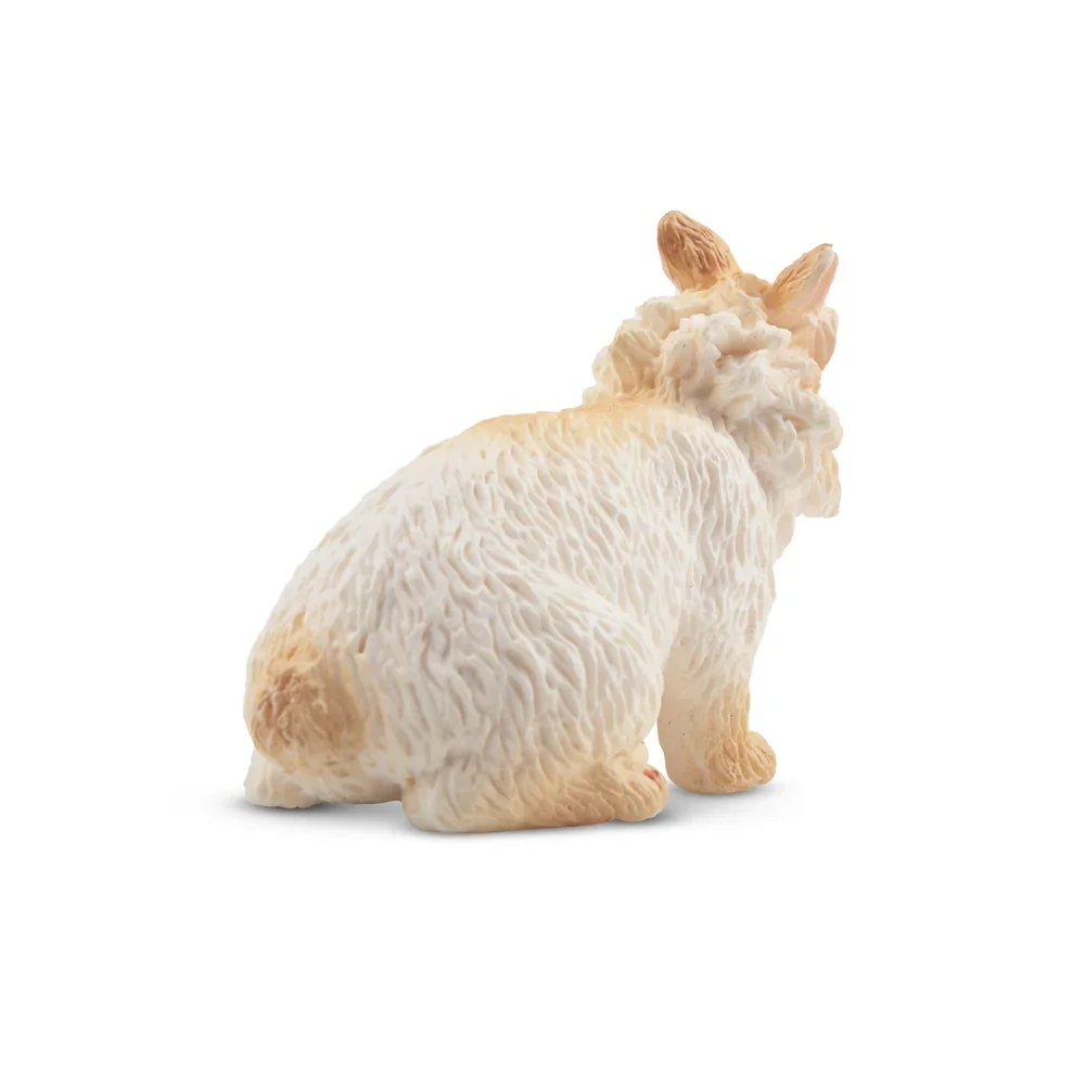 Toymany Simulation Lionhead Rabbit Wildlife Animal Model Toy Mini Figures Dolls Action Figurines Toys Children Gift  Cake Decora